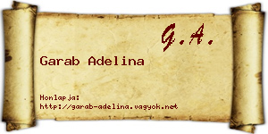 Garab Adelina névjegykártya